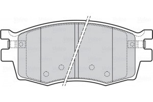 Valeo Σετ τακάκια, Δισκόφρενα - 301868