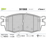 Valeo Σετ τακάκια, Δισκόφρενα - 301868