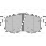 Valeo Σετ τακάκια, Δισκόφρενα - 598868