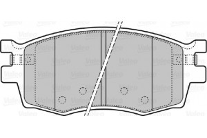 Valeo Σετ τακάκια, Δισκόφρενα - 598868