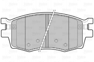 Valeo Σετ τακάκια, Δισκόφρενα - 598868
