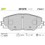Valeo Σετ τακάκια, Δισκόφρενα - 301078