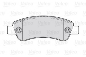 Valeo Σετ τακάκια, Δισκόφρενα - 301892