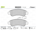 Valeo Σετ τακάκια, Δισκόφρενα - 302223