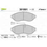 Valeo Σετ τακάκια, Δισκόφρενα - 301891