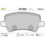 Valeo Σετ τακάκια, Δισκόφρενα - 301928