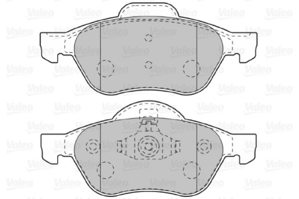 Valeo Σετ τακάκια, Δισκόφρενα - 601012 Valeo Σετ τακάκια, Δισκόφρενα - 601012