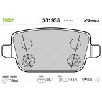 Valeo Σετ τακάκια, Δισκόφρενα - 301935