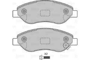 Valeo Σετ τακάκια, Δισκόφρενα - 601380