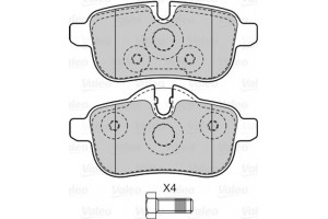 Valeo Σετ τακάκια, Δισκόφρενα - 601534