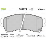 Valeo Σετ τακάκια, Δισκόφρενα - 301071