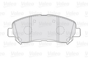 Valeo Σετ τακάκια, Δισκόφρενα - 301067