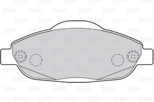 Valeo Σετ τακάκια, Δισκόφρενα - 302215