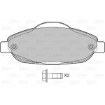 Valeo Σετ τακάκια, Δισκόφρενα - 598927