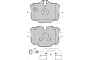 Valeo Σετ τακάκια, Δισκόφρενα - 601521