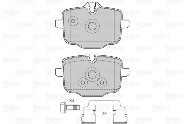 Valeo Σετ τακάκια, Δισκόφρενα - 601521