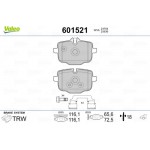 Valeo Σετ τακάκια, Δισκόφρενα - 601521