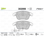 Valeo Σετ τακάκια, Δισκόφρενα - 302098