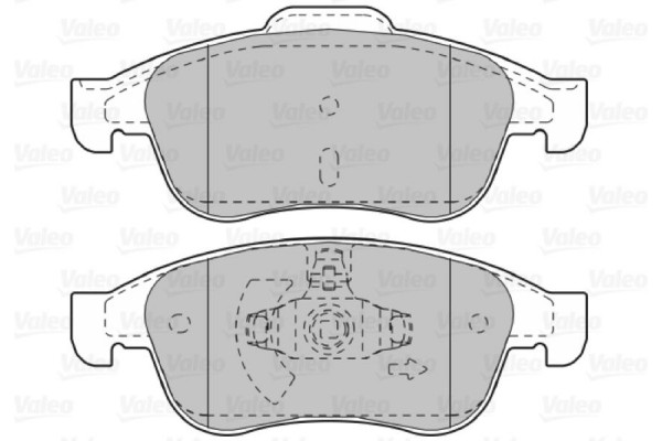 Valeo Σετ τακάκια, Δισκόφρενα - 601045