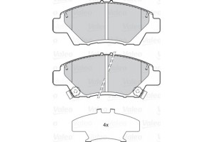 Valeo Σετ τακάκια, Δισκόφρενα - 302158