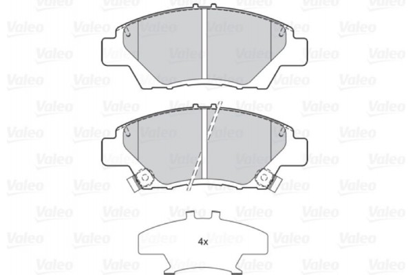Valeo Σετ τακάκια, Δισκόφρενα - 302158