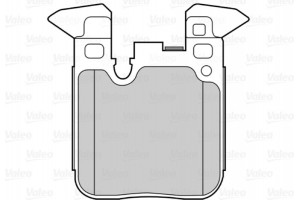 Valeo Σετ τακάκια, Δισκόφρενα - 302266