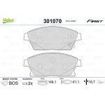 Valeo Σετ τακάκια, Δισκόφρενα - 301070