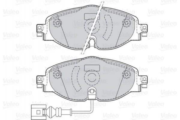 Valeo Σετ τακάκια, Δισκόφρενα - 302145