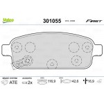 Valeo Σετ τακάκια, Δισκόφρενα - 301055