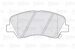 Valeo Σετ τακάκια, Δισκόφρενα - 301021