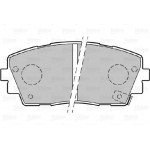 Valeo Σετ τακάκια, Δισκόφρενα - 301299