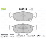 Valeo Σετ τακάκια, Δισκόφρενα - 601514