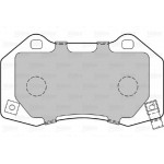 Valeo Σετ τακάκια, Δισκόφρενα - 601372