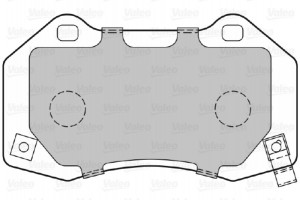 Valeo Σετ τακάκια, Δισκόφρενα - 601372