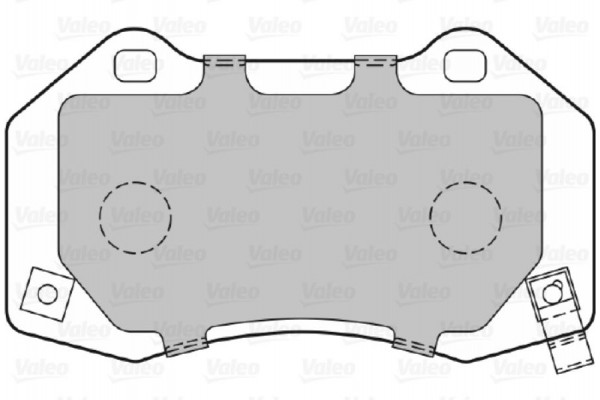 Valeo Σετ τακάκια, Δισκόφρενα - 601372