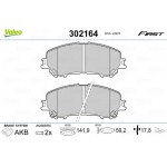 Valeo Σετ τακάκια, Δισκόφρενα - 302164 Valeo Σετ τακάκια, Δισκόφρενα - 302164