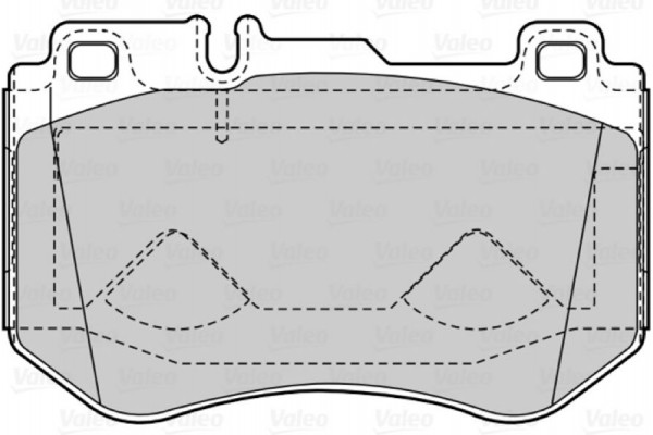 Valeo Σετ τακάκια, Δισκόφρενα - 601512