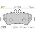 Valeo Σετ τακάκια, Δισκόφρενα - 301728