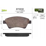 Valeo Σετ τακάκια, Δισκόφρενα - 872930