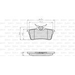 Valeo Σετ τακάκια, Δισκόφρενα - 872765