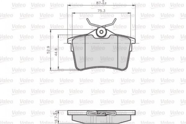 Valeo Σετ τακάκια, Δισκόφρενα - 872765