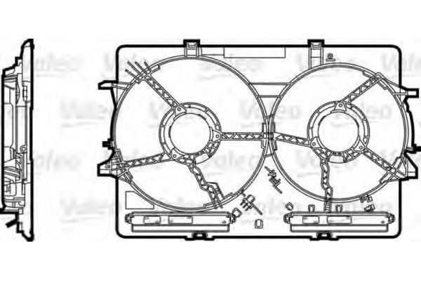 Valeo Στήριγμα, Βεντιλατέρ Ψυγείου - 820758