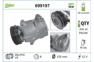Valeo Συμπιεστής, συστ. Κλιματισμού - 699197