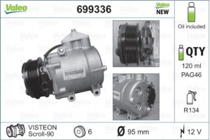 Valeo Συμπιεστής, συστ. Κλιματισμού - 699336