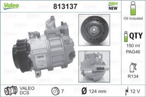 Valeo Συμπιεστής, συστ. Κλιματισμού - 813137