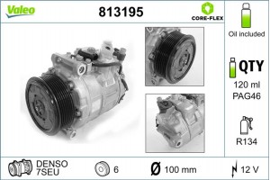 Valeo Συμπιεστής, συστ. Κλιματισμού - 813195