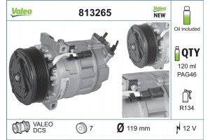 Valeo Συμπιεστής, συστ. Κλιματισμού - 813265