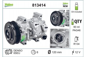 Valeo Συμπιεστής, συστ. Κλιματισμού - 813414