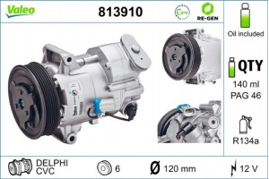 Valeo Συμπιεστής, συστ. Κλιματισμού - 813910
