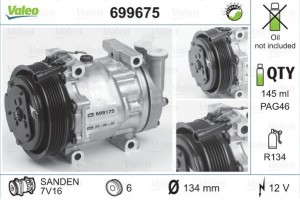 Valeo Συμπιεστής, συστ. Κλιματισμού - 699675